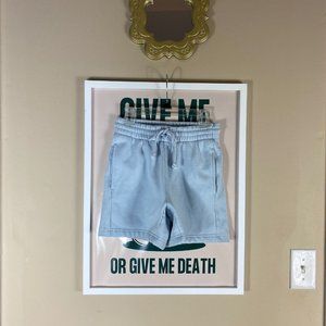 Fleece Pale Blue Sweatshorts Size: 2xs